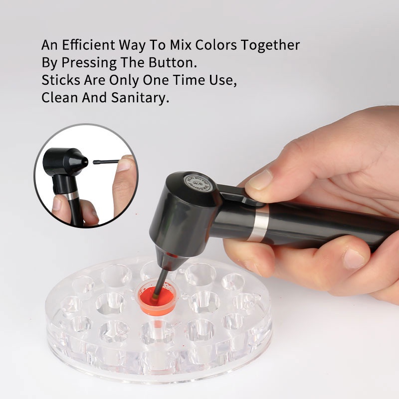 1PC Tattoo Ink Mixer Pen Device with 5PCS Mixing Sticks for Electric ...