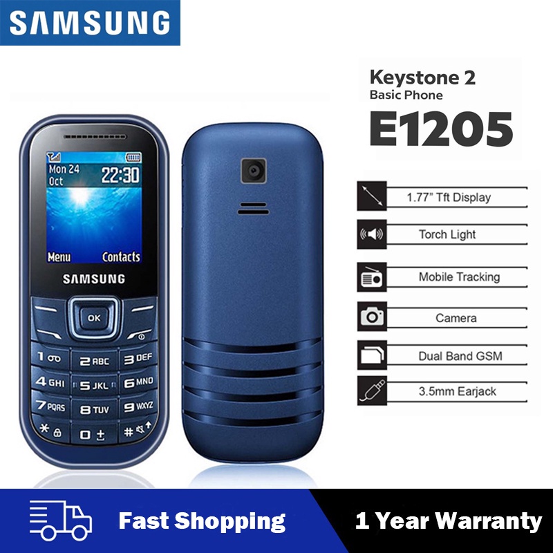 Original Brand New Samsung keypad Phone E1205 keypad Cellphone Basic ...