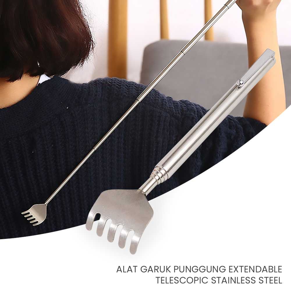 Zs - Extendable Telescopic Stainless Steel Back Scratch Tool - LJ-158 ...