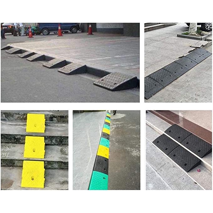 TDLV Heavy Duty Garage/Curb Car Ramps Heavy Duty Rubber Wheelchair ...