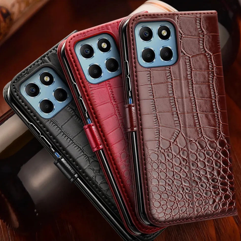 Cover Portafoglio In Pelle Per Huawei Nova 5T / Honor 20 Con Supporto E Magnete (Nero)