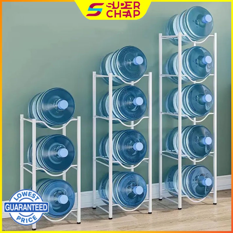 【Free Shipping】Space Saving 4 Layer Mineral Water Dispenser Rack Stand