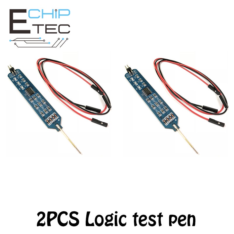 2PCS Logic tester pen level tester digital circuit debugger logic pulse