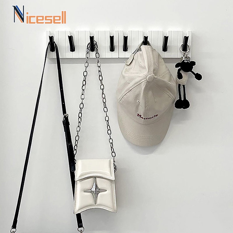 Hook Entrance Door Hat Key Hook Piano Style Bathroom Wall Selfadhesive