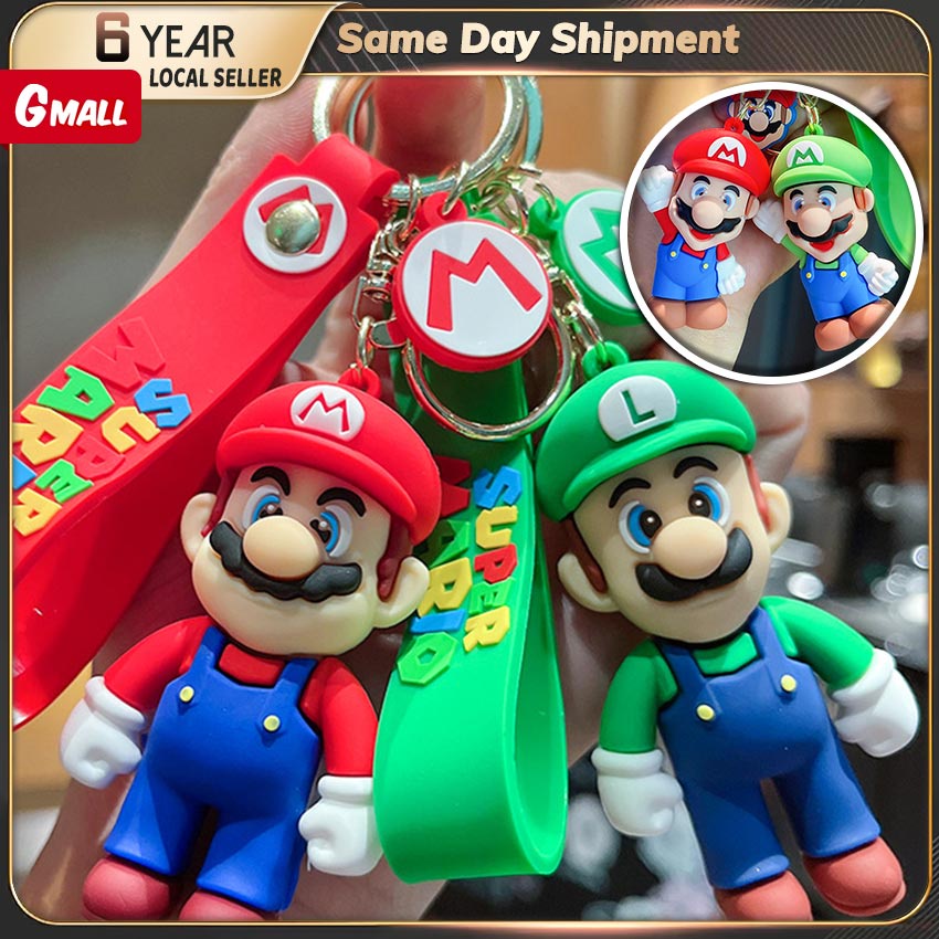 【Fast Delivery】 Anime Film Toy Story Figure Super Mario Bros Keychain ...