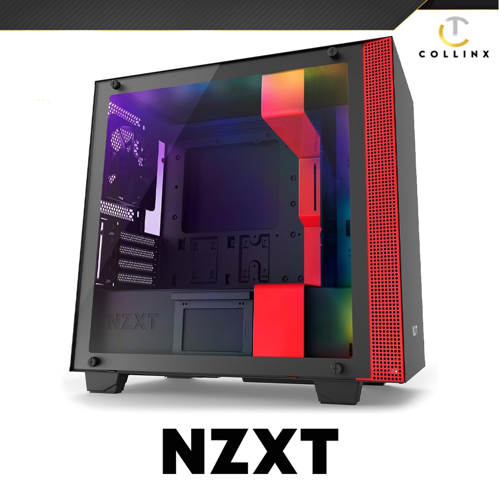 NZXT H400i Smart mATX Case (Matte Black/Red) MicroATX PC Gaming Case