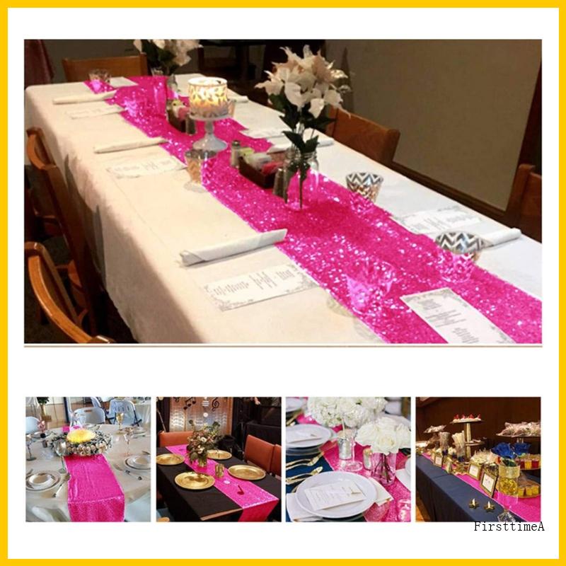 Fir Elegant Sequins Table Runner for Modern Dining Table Pink Table Runner Shopee Philippines
