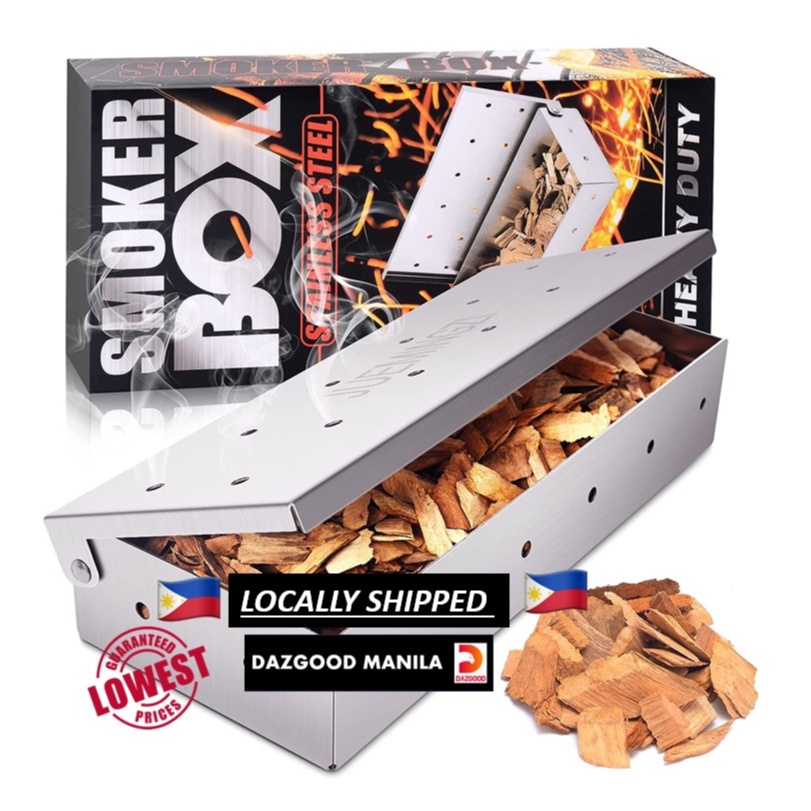 Smoker Box for BBQ Grill Wood Chips 25 Thicker Stainless Steel Won't