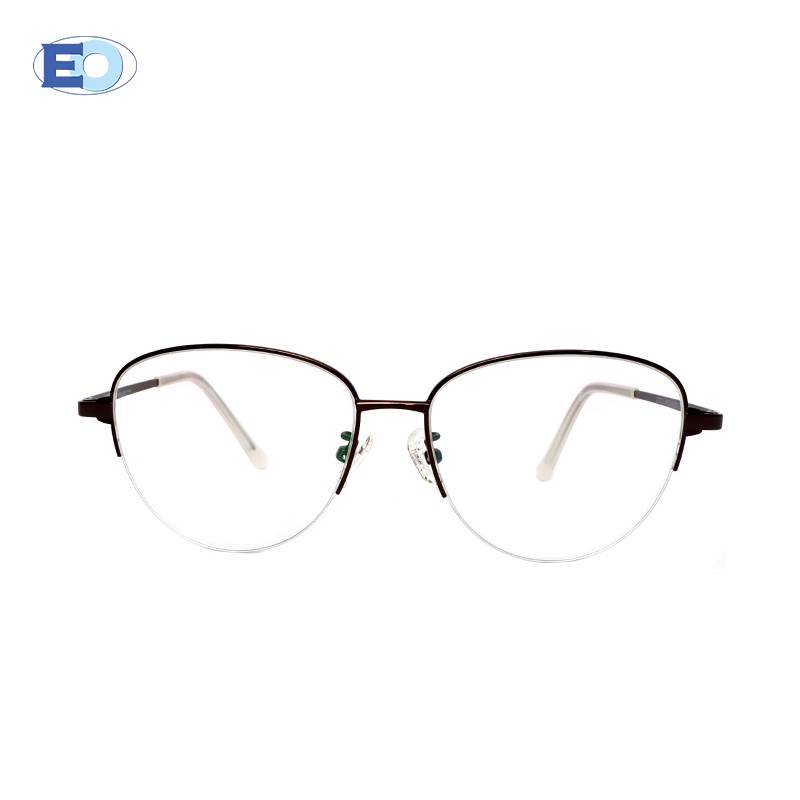 EO Eyewear Zeta Fashion Eyeglasses for Men and Women Stainless Steel Round