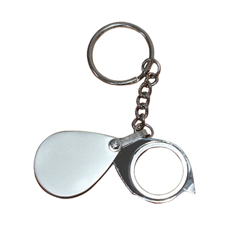 PCF* 20X Portable Folding Magnifier Handheld Glass Lens Keychain