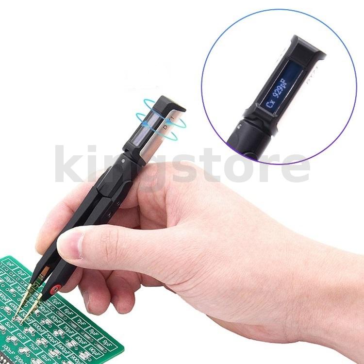 DT71 Digital Mini Tweezers SMD Tester Portable LCR Meter Diode Resistor