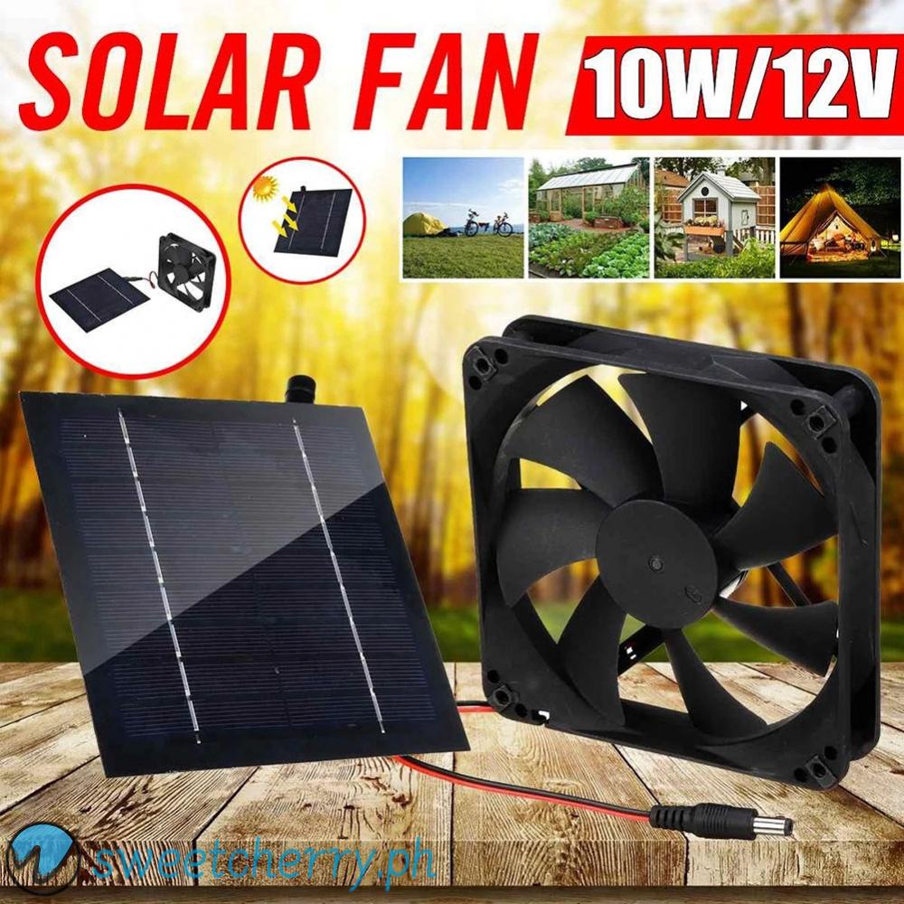 Solar Panel Powered Fan Ventilator Exhaust Fan IP65 20W For Kennel
