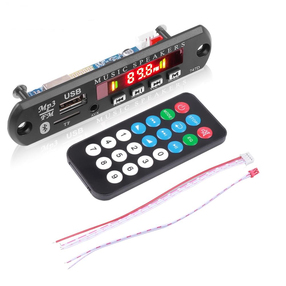 Bluetooth 5.0 Music Player Decoding Board Module 5V 12V Support USB TF ...