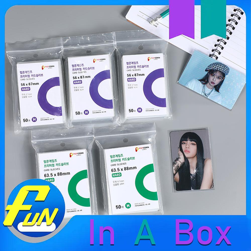 50pcs Blueberry Sleeves Kpop Photocard Protector Sleeve Hard Card