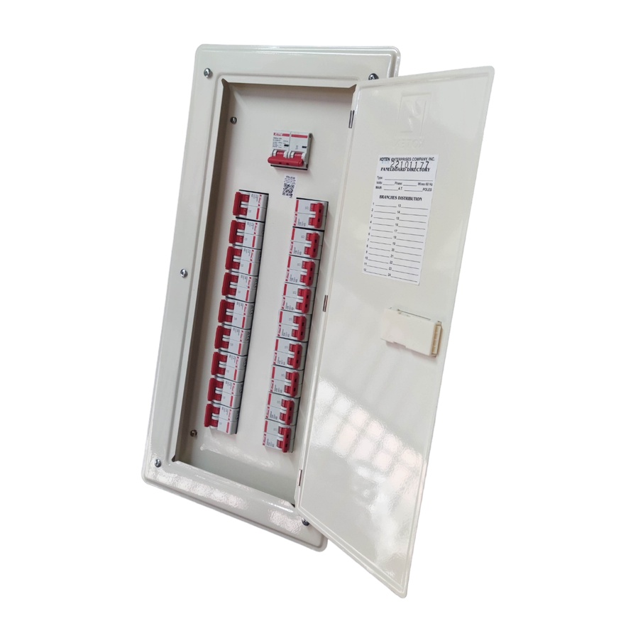 Koten Panel Board 18 Branches with 125A 2Pole Main and 18 MCB Branches