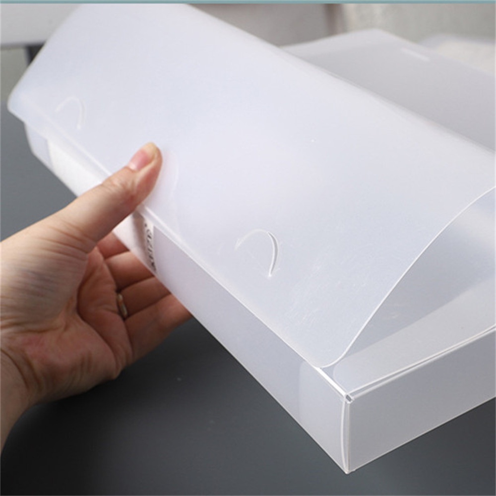 A4 File Box Transparent Plastic File Box Folder Documents Box Document ...
