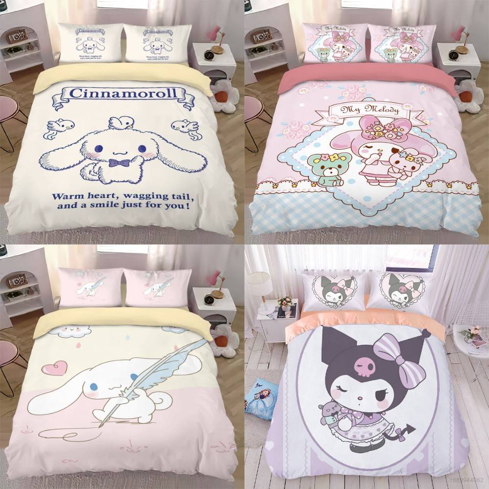 YYDS Cinnamoroll baby Cinnamoroll 3in1 Bedding Set Bed Sheet Quilt ...