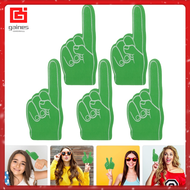 5 Pcs Noisemaker Toys Number 1 Foam Hand Football Soccer Team Cheering 