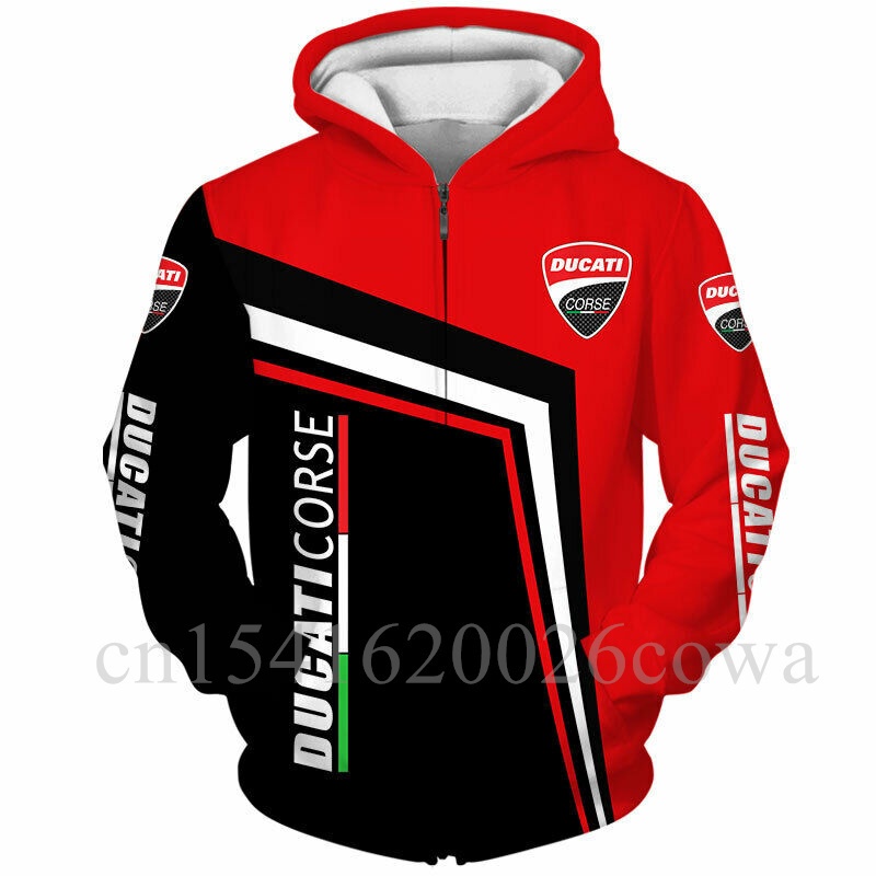 2023 Ducati Anime Streetwear 3D Graphics Men's New Hooded Sweatshirt ...