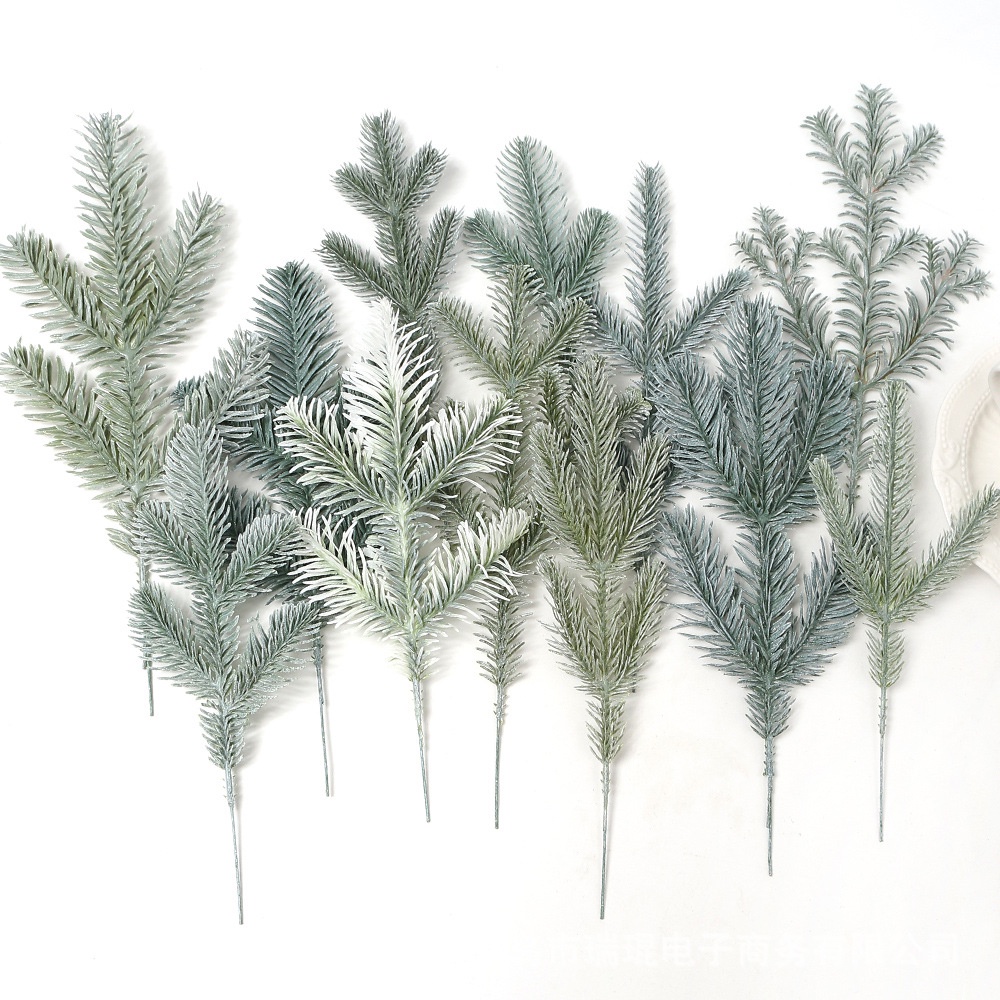 1PC 3 Fork Pine Needle Long Branches Artificial Pine Fake Plants
