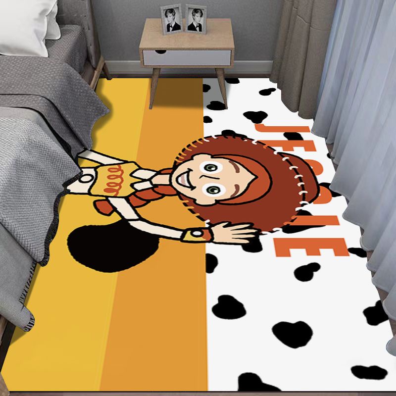 Cartoon Anime Toy Story Carpet Woody Buzz Lightyear Dormitory Bedroom Bedside Blanket Household