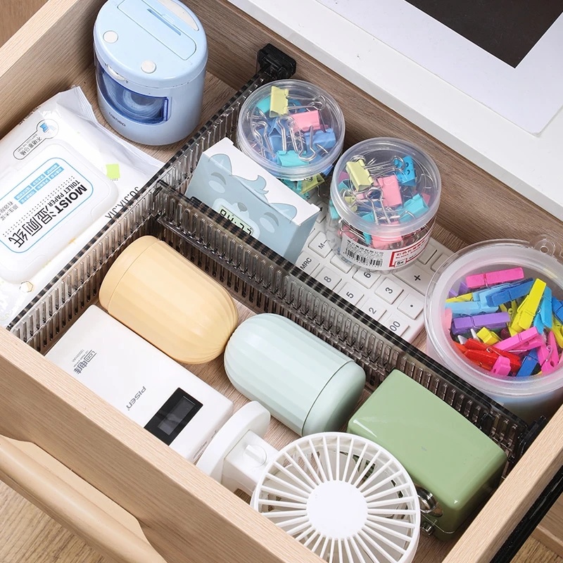 2Pcs/Set Practical Adjustable Drawer Dividers DIY Cabinet Storage ...