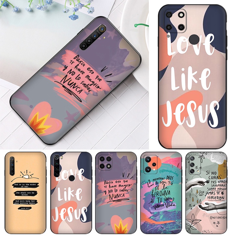 Phone Case Realme 2 3 Pro Soft Silicone Realme Case Bible Verse Jesus ...