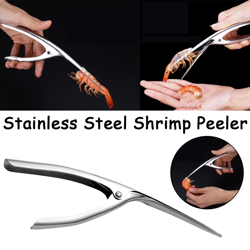 Stainless Steel Shrimp Peeler Prawn Shrimp Deveiner Fishing Knife