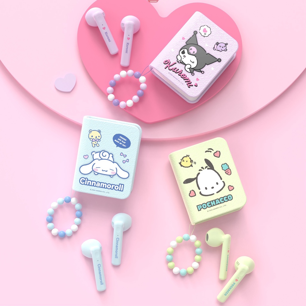 Sanrio Kuromi Bluetooth Headphones Cinnamoroll True Wireless Headset Pochacco Sport Noise