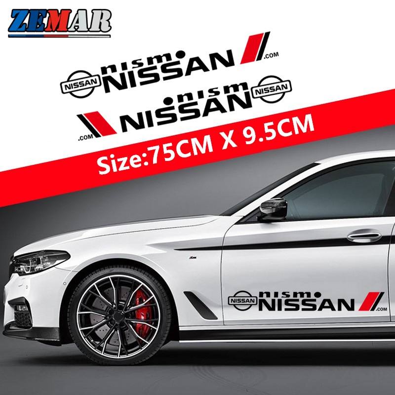 Nissan Car Waterproof Stickers Auto Door Side Body Decor Decals Anti ...