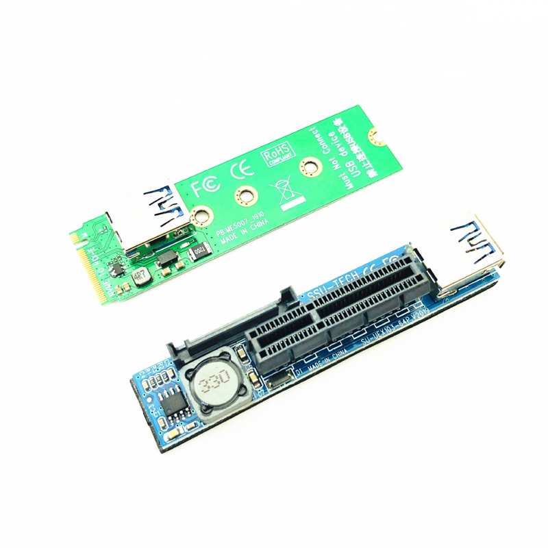 Raiser NVME M.2 to PCI-E X4 Card Extension Port Adapter Riser Card ...