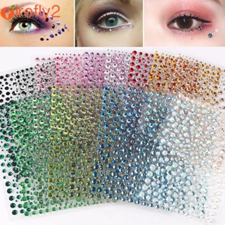 Face Jewels Glitter Face Gems Stickers 4 PCS Face Crystals Stick