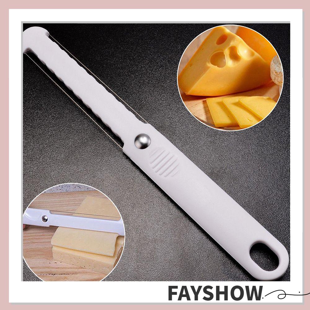 Kitchen Ham Thick Wire Baking Tools Cake Cheese Slicer Foie Gras Butter Cutter Handle Plastic