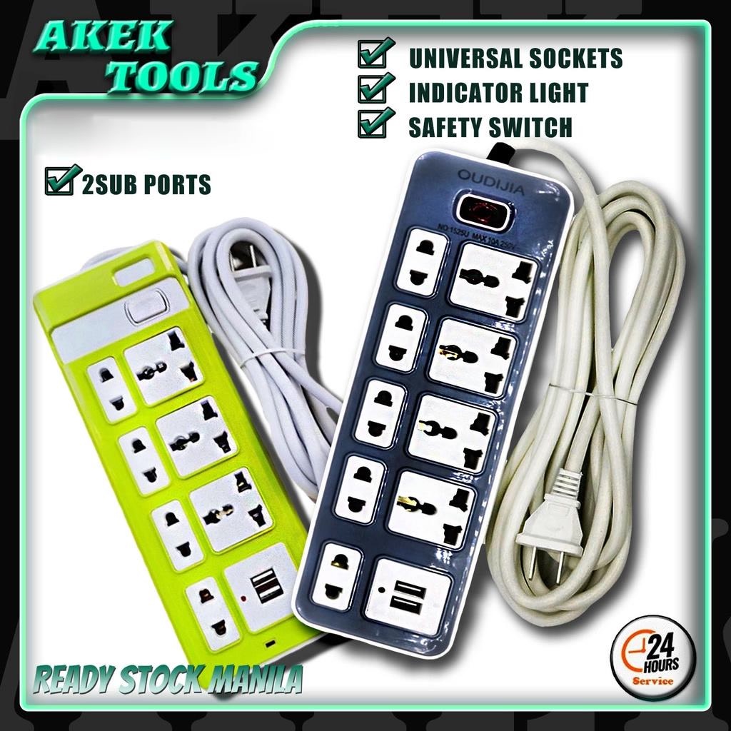 Extension outlet with switch usb cable power supply with socket line ...