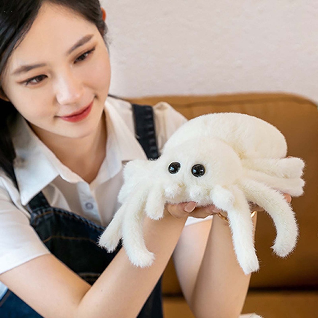 Kawaii Spiders Plush Toys Realistic Stuffed Doll Lovely Soft Plushies 