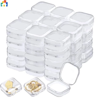 Plastic White 3 Layer 30 Grid Storage Box (Random Color), For