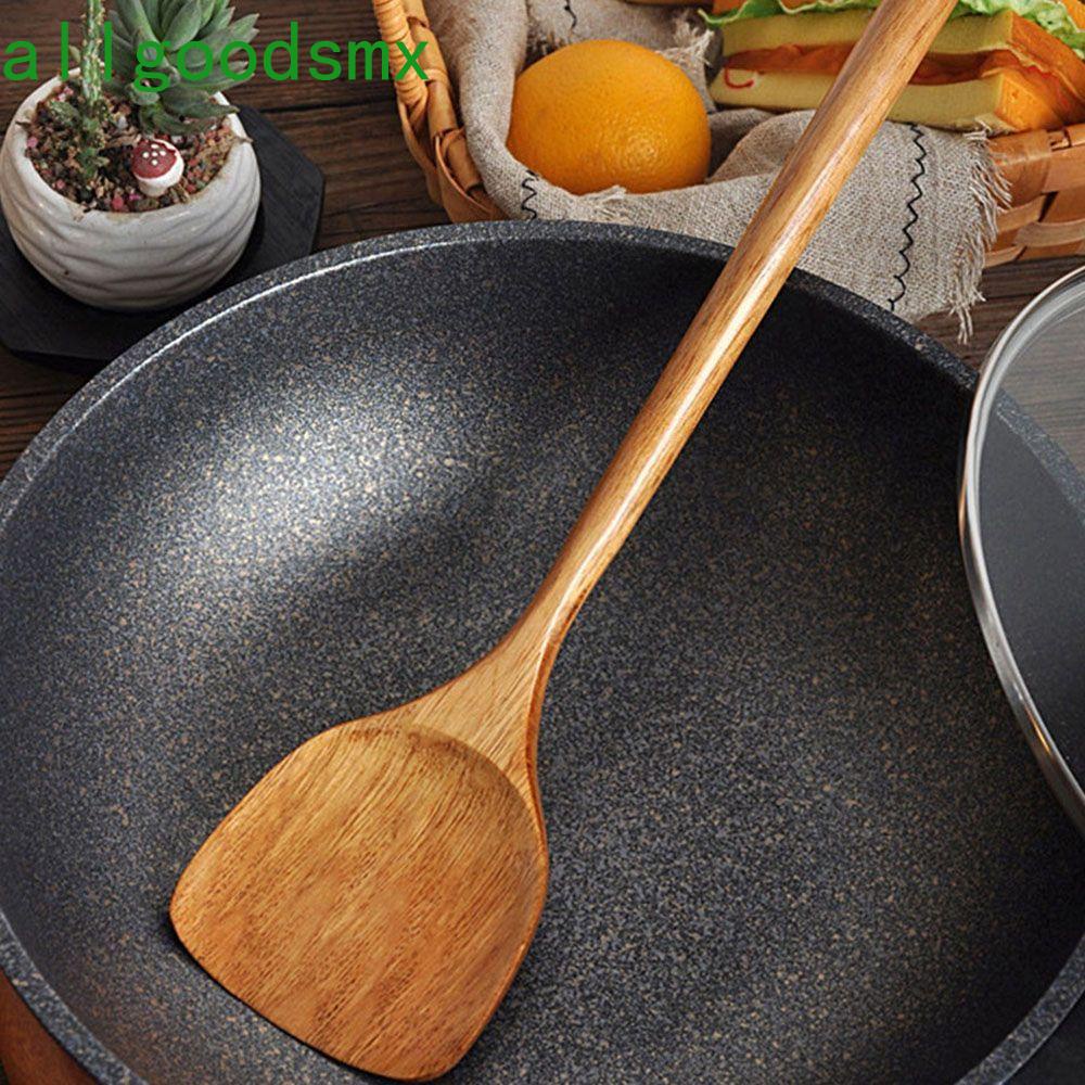 ALLGOODS Supplies Frying Pan Tools Wooden Kitchen Utensil Spatula ...