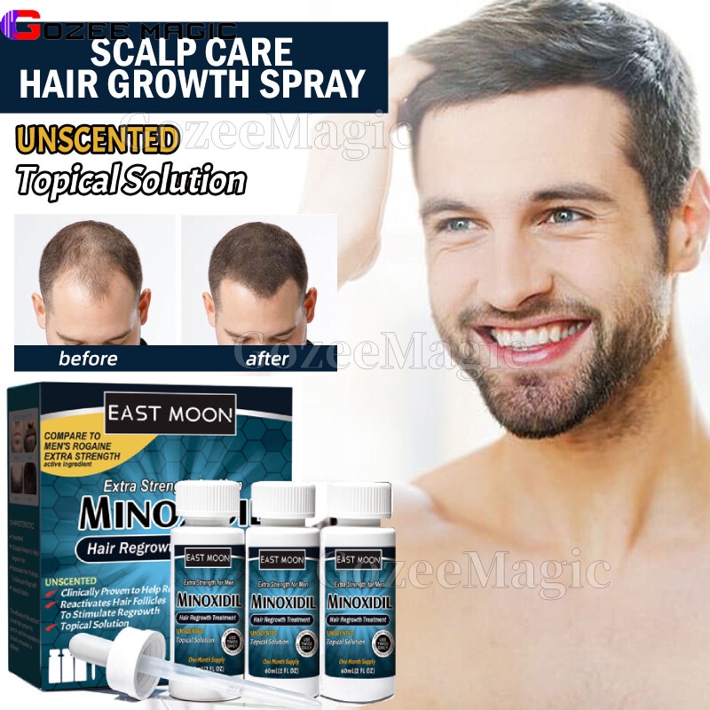 (3 bottles) 60ML Minoxidil Strands 6% Minoxidil Topical Solution Hair ...