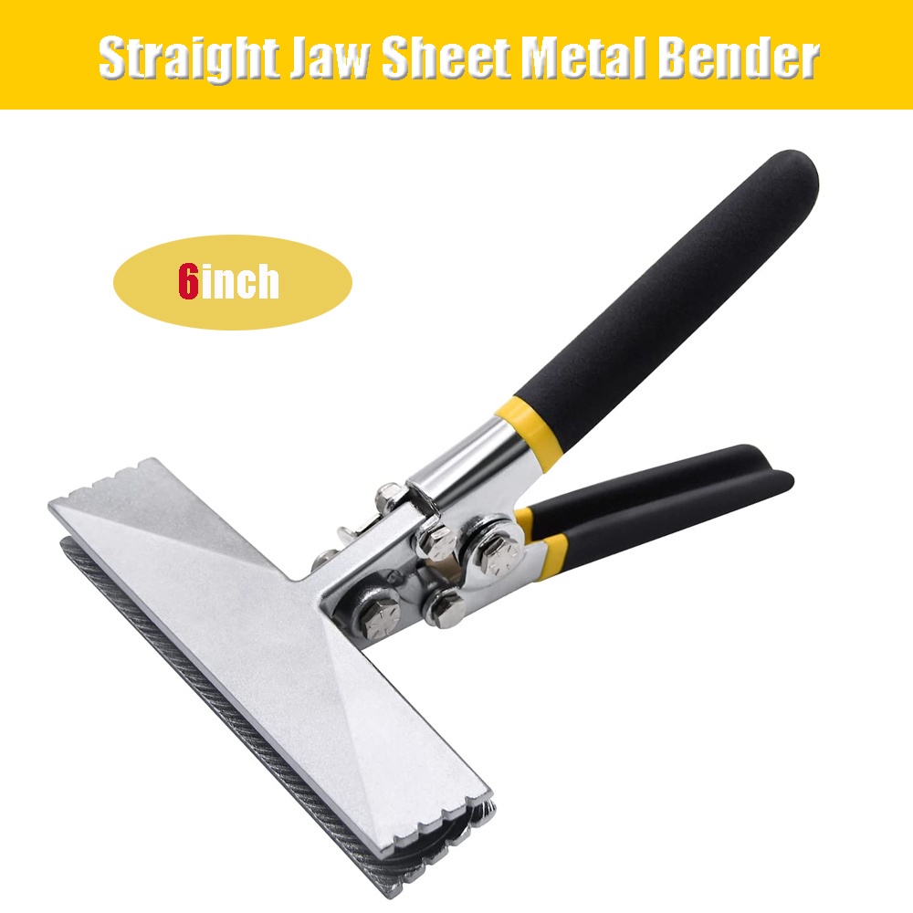 1pc Hand Seamer 6in Straight Jaw Sheet Metal Bender Tools Sheet Metal