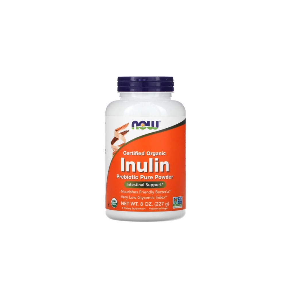 Healthy Taste | Now, Certified Organic Inulin, Prebiotic Pure Powder ...