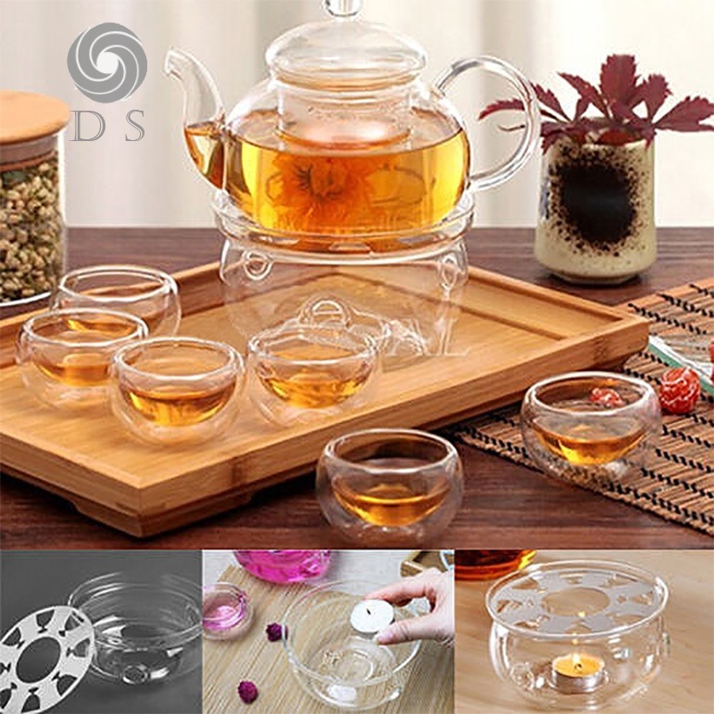 New Glass Tea Warmer Teapot Warmer With Tea Light Candle For Glass