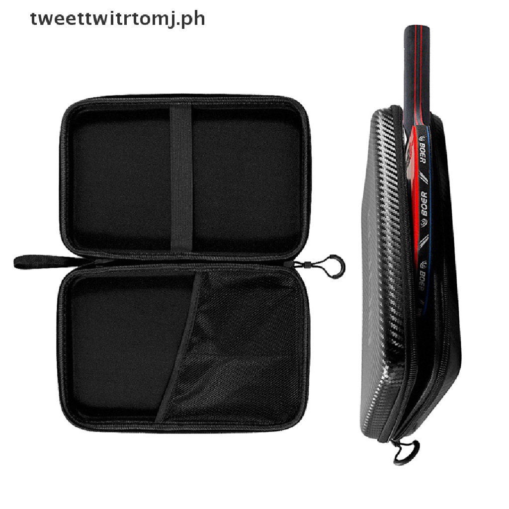 TRTOMJ 1pc Table Tennis Bat Cover Paddle EVA Bag Ping Pong Cases Zip