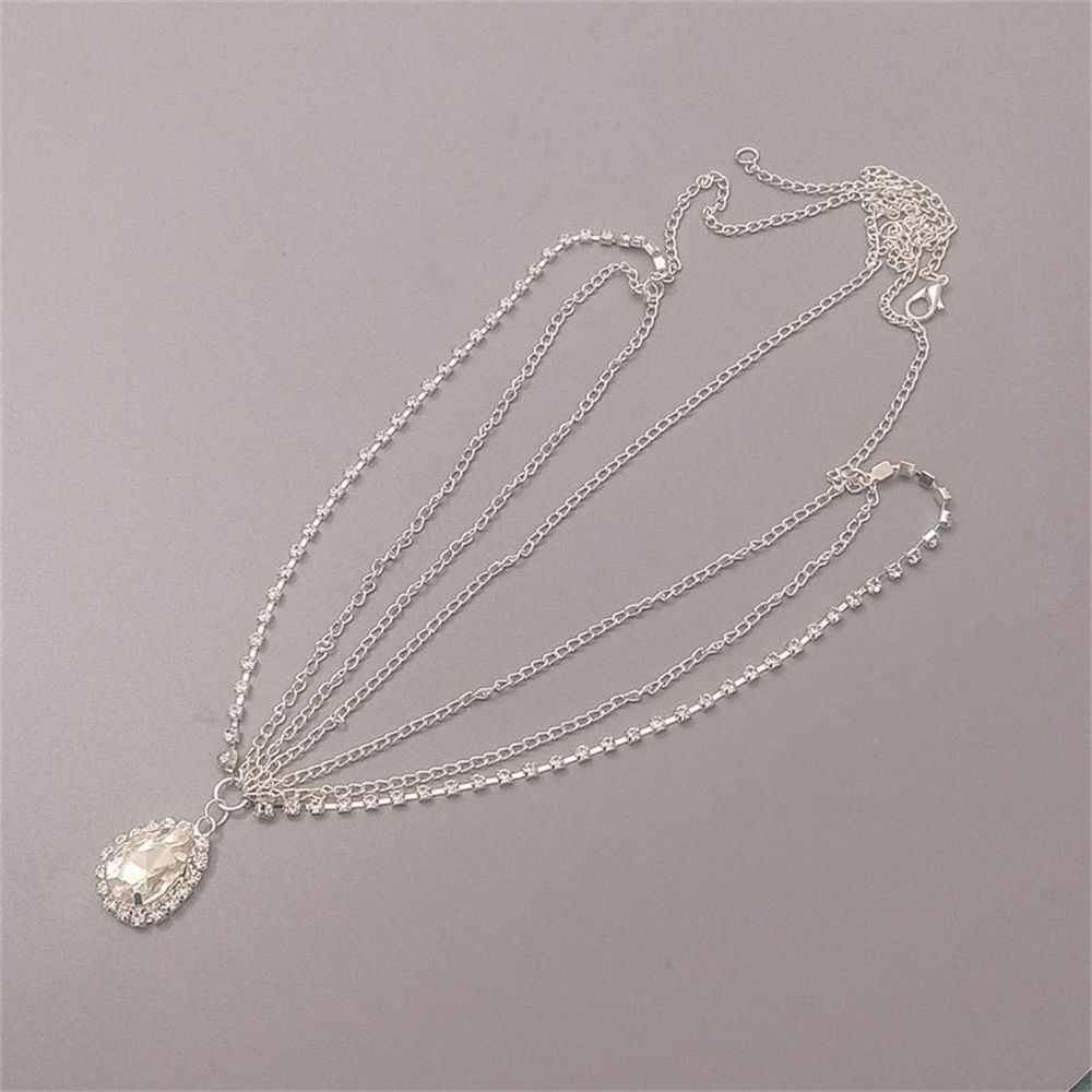 Crystal Forehead Eyebrow Pendant Headwear European American Bride Water ...