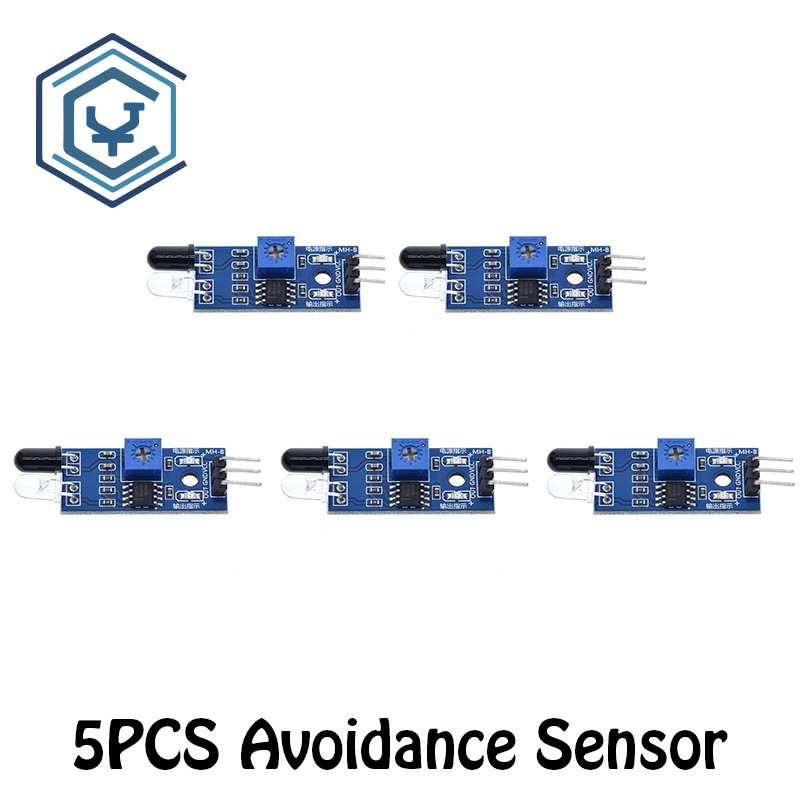 5PCS 3 pin IR Infrared Obstacle Avoidance Sensor Module | Shopee ...
