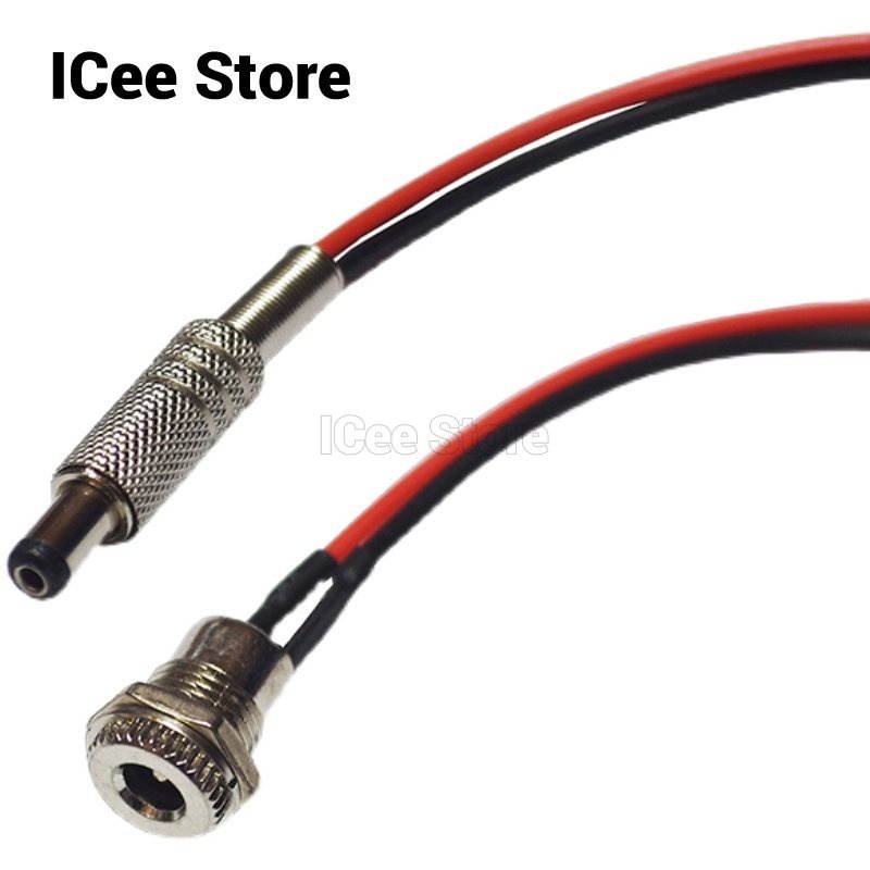 DC099 with Wire 10cm 15cm 20cm DC 12V 24V Female 5.5 * 2.1 5.5*2.5mm DC ...