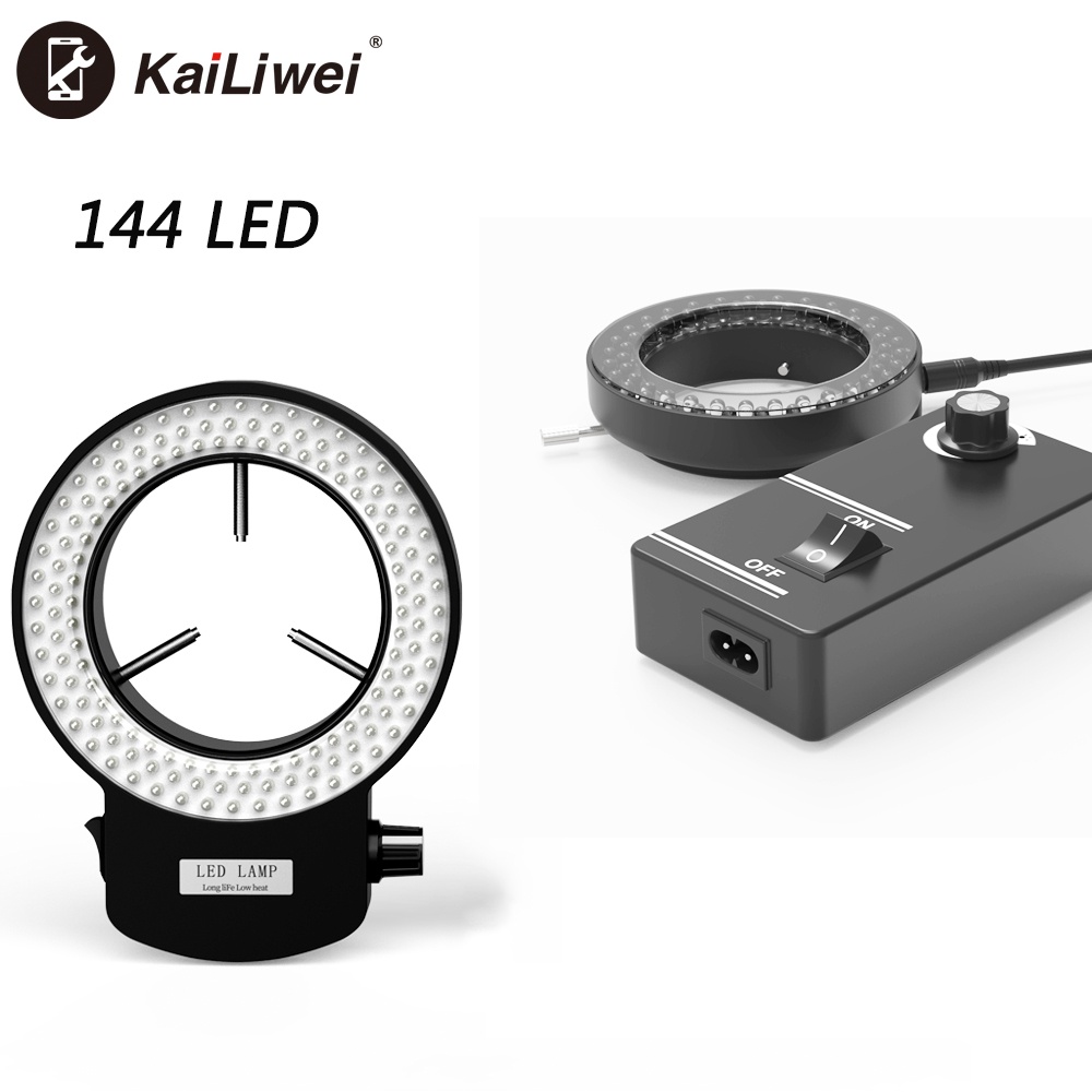 RF4 144 LED Lighting Microscope Adjustable Industrial Binocular