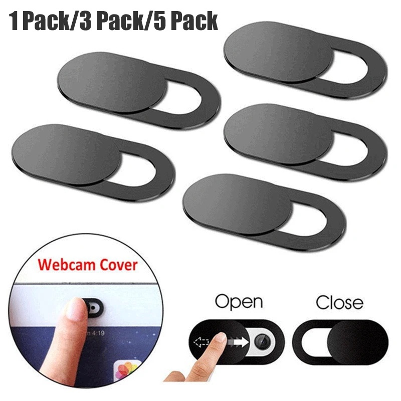 1 Pc 3 Pcs 5 Pcs Webcam Cover Shutter Magnet Slider Universal Antispy