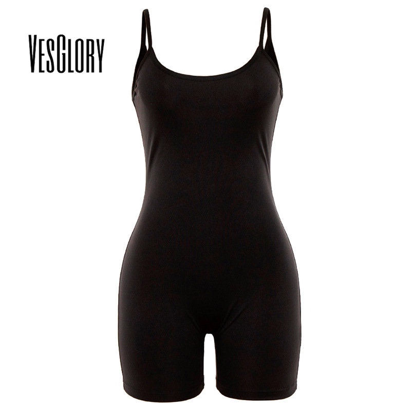 Vesglory Women Playsuit 2023 Sexy Fashion Slim Fit Lift Jumpsuit Shorts All Match Shopee 4500