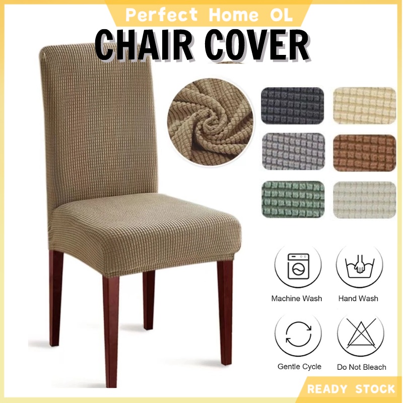 Stretchy Chair Cover Universal Dining Chair Cover Elastic Dustproof