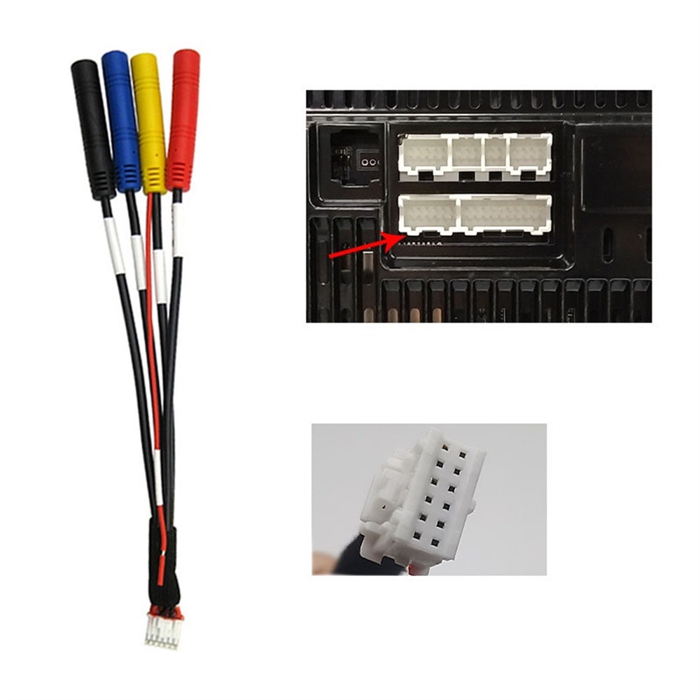 12pin Camera Input Line Adapter for Car 360 Camera Android Multimedia ...